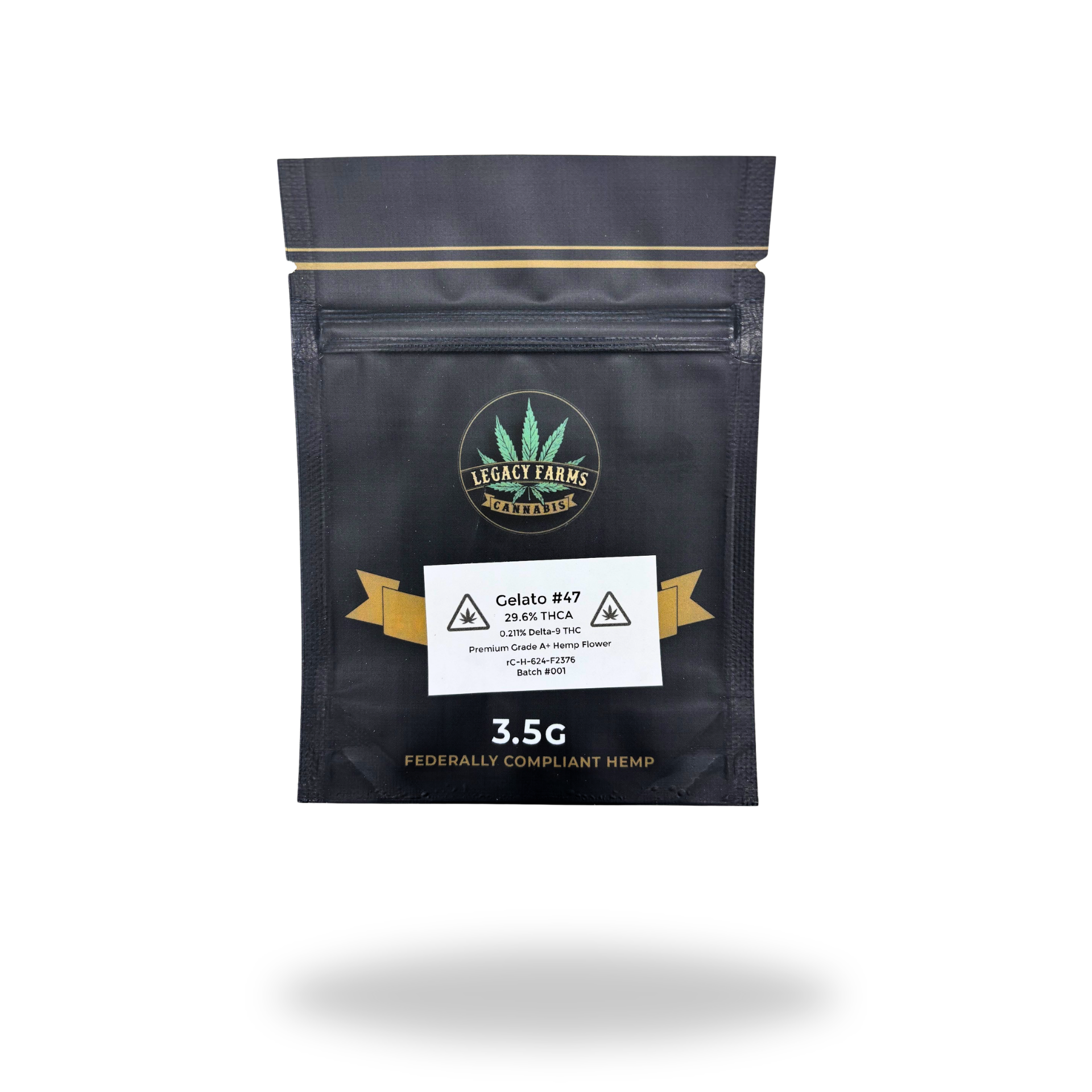 Gelato #47 | Hybrid (29.60%  THCa) | Legacy Farms THCa Flower